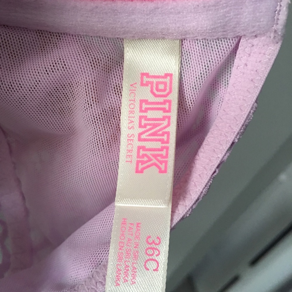 Victoria Secret PINK 36C NWOT Pink Pushup Bra - Picture 3 of 4
